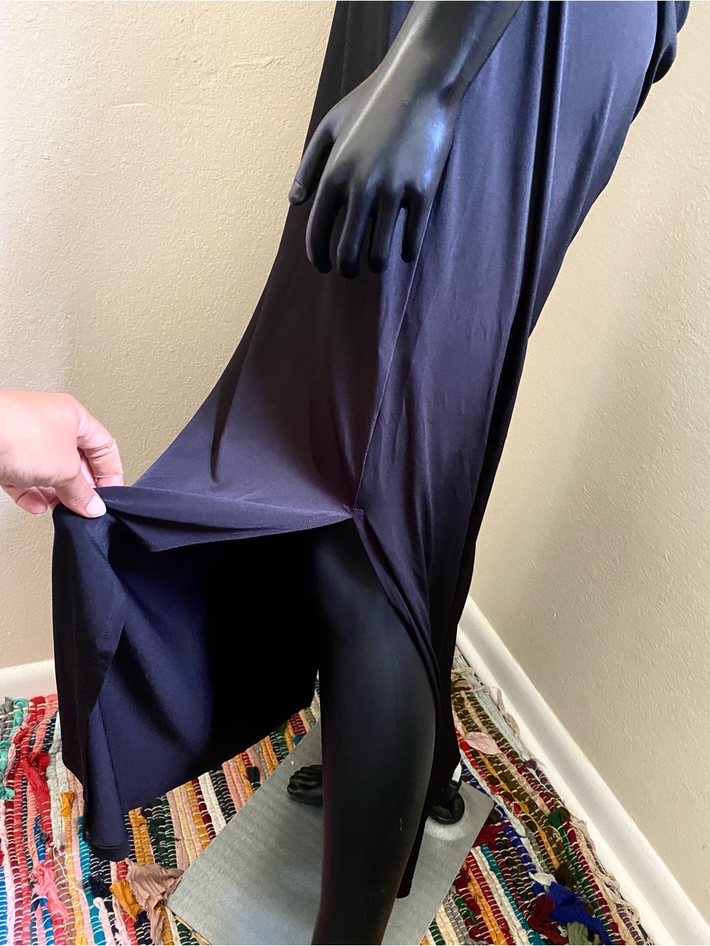 VENUS Black Racerback Maxi Dress - Picture 5 of 12